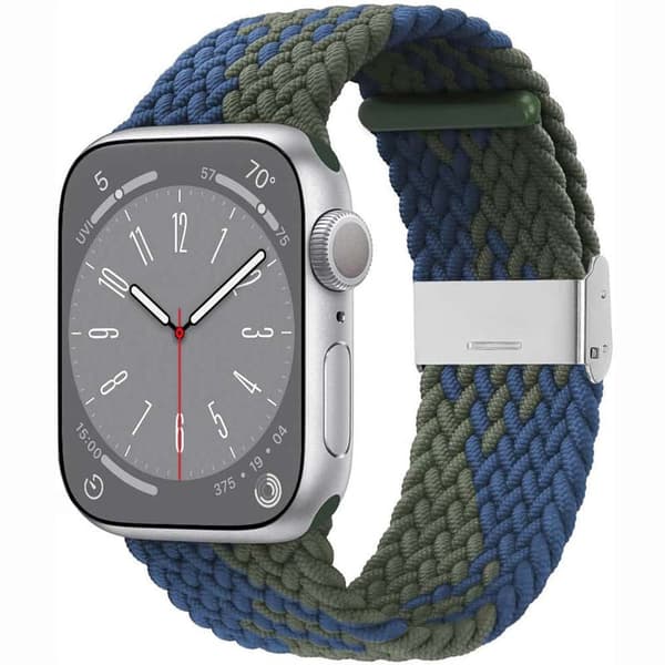 Flettet klokkereim Apple Watch Series 10 (46mm) - Bluegreen