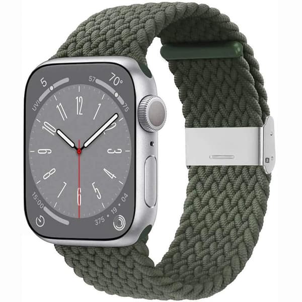 Flettet Urrem Apple Watch Series 10 (42mm) - Army