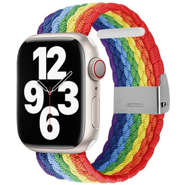 Flätat klockarmband Apple Watch Series 10 (42mm) - Pride