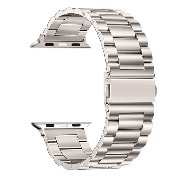 Kellon ranneke ruostumatonta terästä Apple Watch Series 10 (42mm) - Starlight