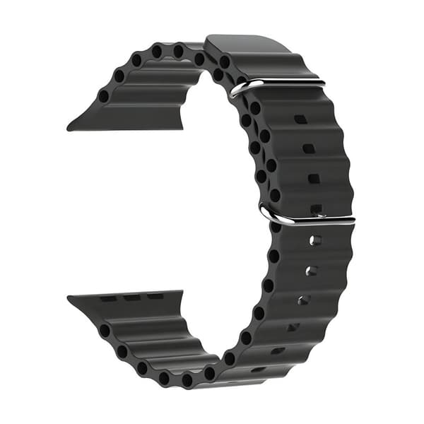 RIB Sport Urrem Apple Watch Series 10 (46mm) - Sort