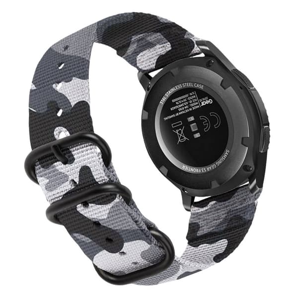 INF Nylon Klockarmband för Samsung Galaxy Watch 4 & Huawei GT 4 Kamouflage gråModel 2