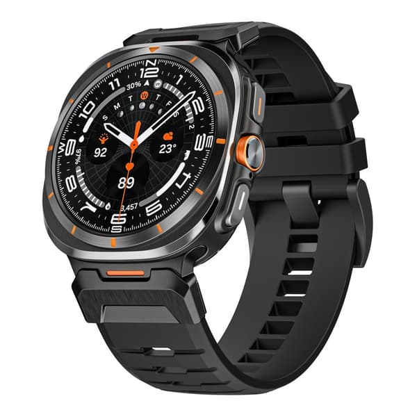 INF Samsung Watch Ultra 7 funksjonell fluorelastomer-rem 0 Sort