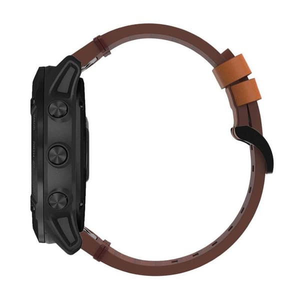 Nail nahka kellon ranneke easyfit Garmin MARQ Aviator (Gen2) - Chestnut Oak