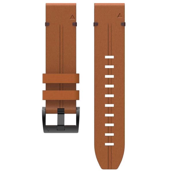 Nail læder urrem easyfit Garmin Quatix 6 - Chestnut Oak