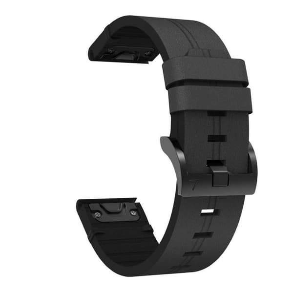 Nail nahka kellon ranneke easyfit Garmin Forerunner 955 - Onyx black