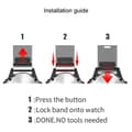 Miniatyrbillede 3 af 4: Rustfri stål urrem Garmin Quatix 7X - Sort