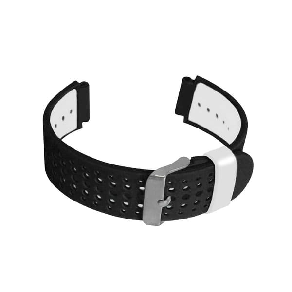 INF Svart og hvit silikonklokkerem for Garmin Forerunner 235 0