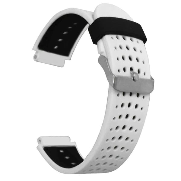 INF Svart & vitt silikonarmband för Garmin Forerunner 235 0