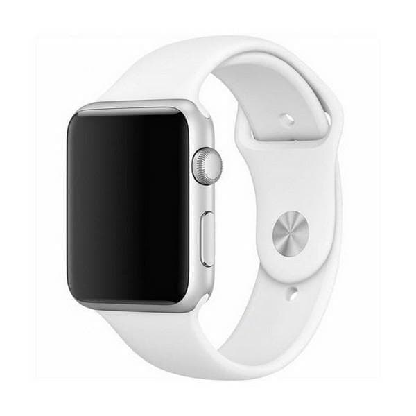 Mercury Silicon Apple Watchin ranneke 38/40/41 mm valkoinen/valkoinen