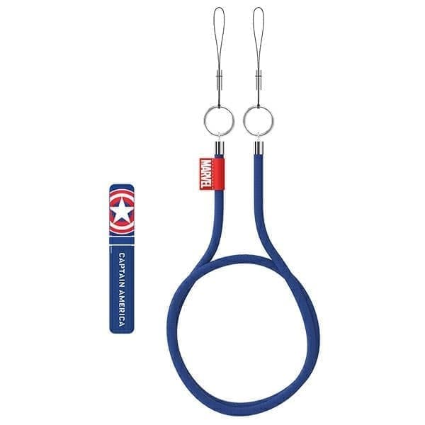 Samsung GP-TOU021HIILW suojakuorelle S22/S22+/S22 Ultra Marvel sininen/sininen