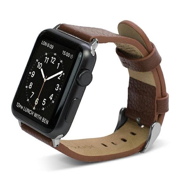 X-Doria Lux Apple Watchin ranneke 42/45mm ruskea/ruskea 23819