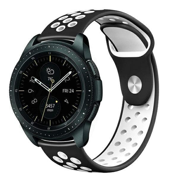 Beline Kellon ranneke 22mm Sport Silicone mustavalkoinen musta/valkoinen laatikko