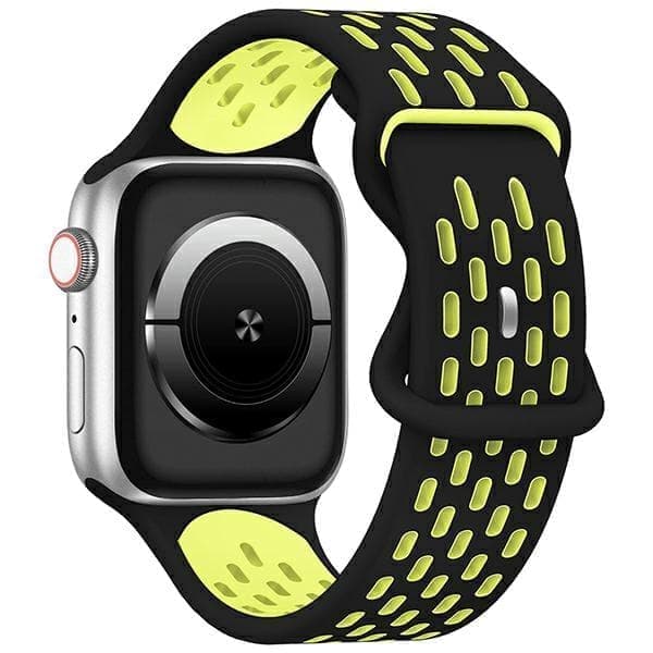 Beline Apple Watch uusi urheilullinen silikoniranneke 38/40/41mm musta ja keltainen musta/keltainen laatikko