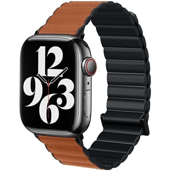 Beline hihna Apple Watch Magnetic Pro 42/44/45/49mm musta/ruskea musta/ruskea laatikko