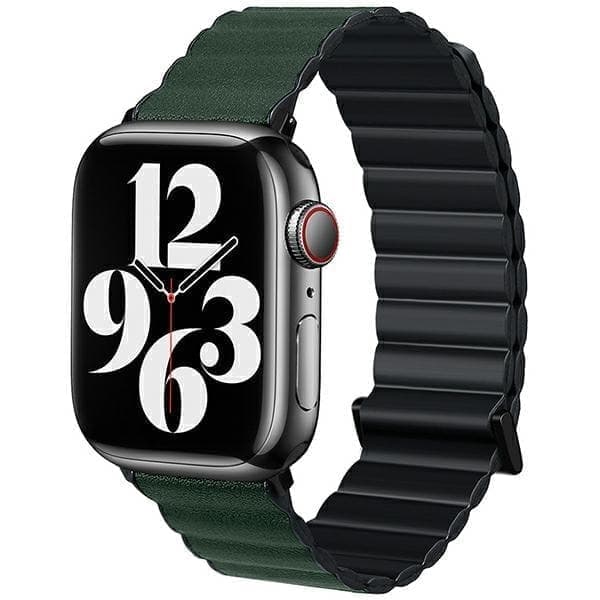 Beline Apple Watch Magnetic Pro ranneke 38/40/41mm musta/vihreä musta/vihreä laatikko