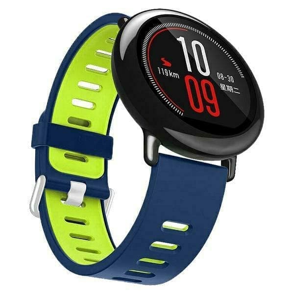 Beline Kellon ranneke 22mm Double Color Silikoni sinivihreä sininen/vihreä laatikko