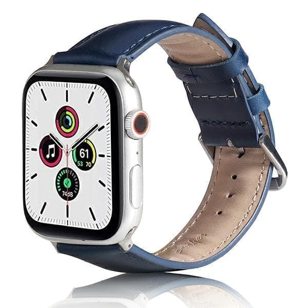 Beline Apple Watch nahkaranneke 42/44/45/49mm sininen/sininen