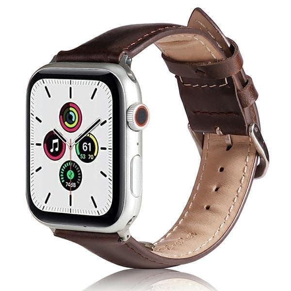 Beline Apple Watchin nahkaranneke 42/44/45/49mm ruskea/ruskea