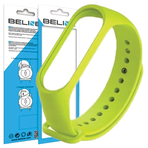 Beline Mi Band 7/6/5 hihna keltainen/keltainen
