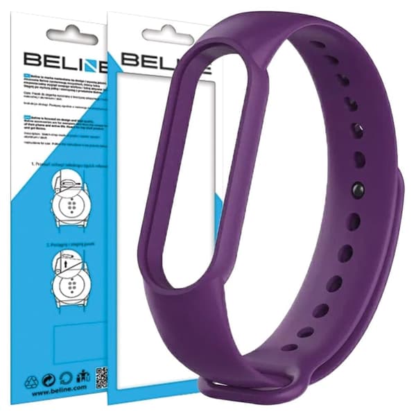 Beline Mi Band 7/6/5 hihna violetti/violetti