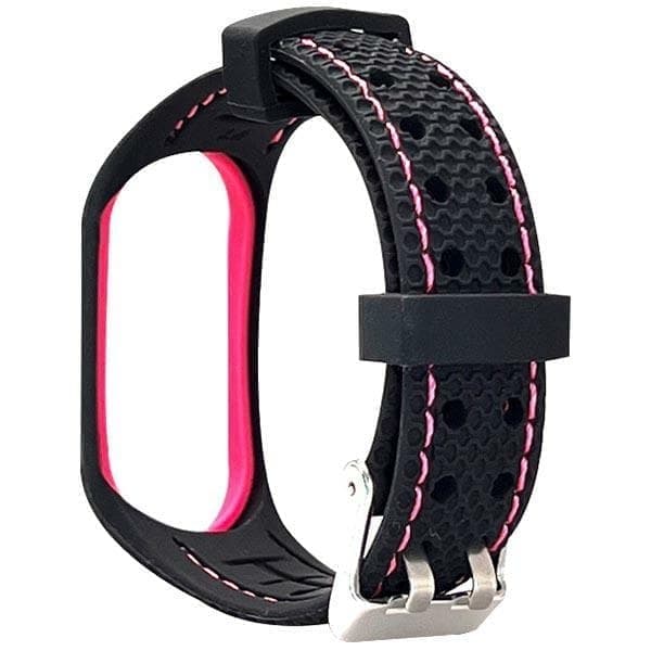 Beline Mi Band 6/5 Sport -ranneke musta ja vaaleanpunainen musta/vaaleanpunainen