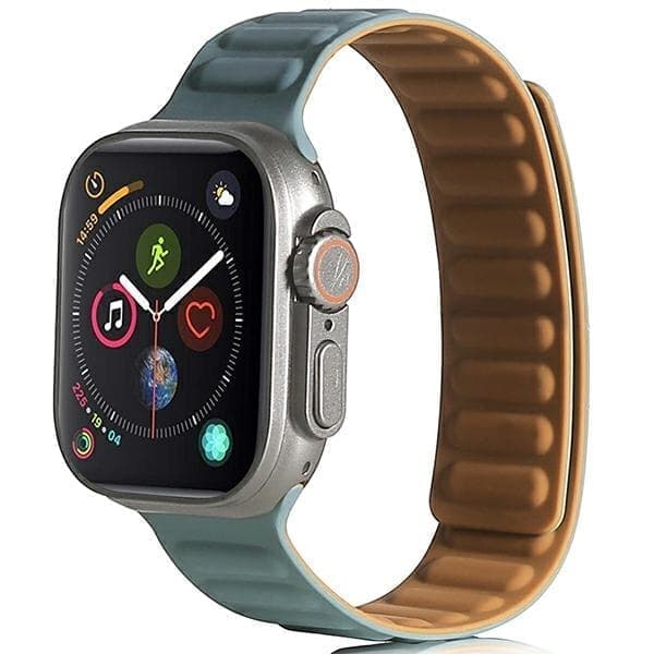 Beline Apple Watch Magneettinen ranneke 42/44/45/49mm vihreä/vihreä