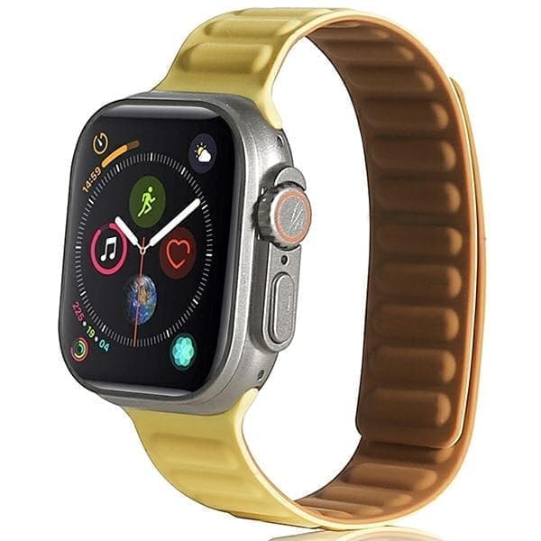 Beline Apple Watch Magneettinen ranneke 42/44/45/49mm keltainen/keltainen