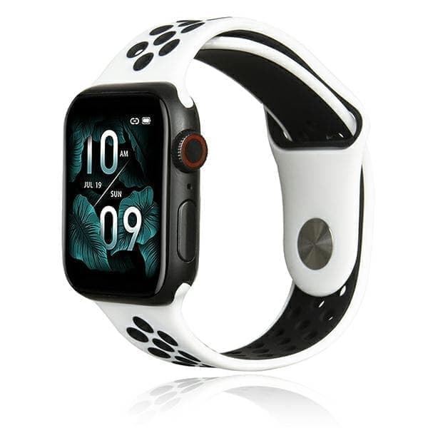 Beline Apple Watch Sport silikoniranneke 38/40/41mm valkoinen-musta valkoinen/musta