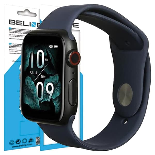 Beline Apple Watchin silikoniranneke 42/44/45/49mm sininen/sininen