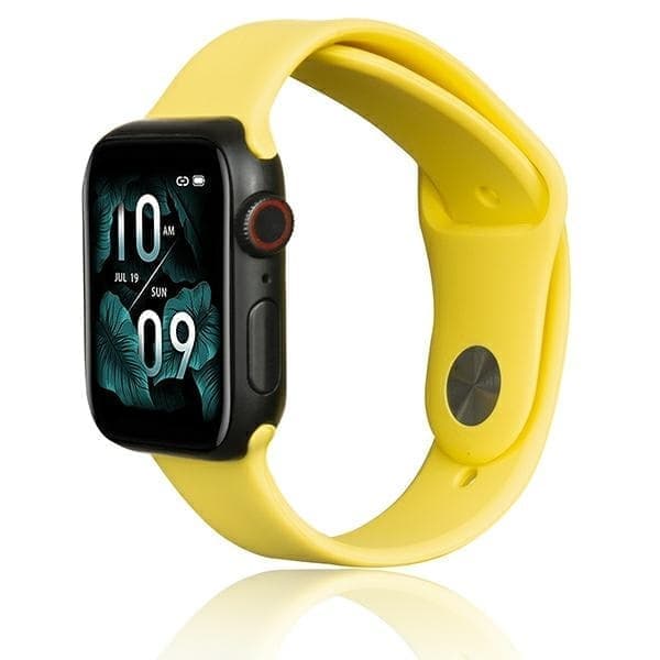 Beline Apple Watch silikoniranneke 38/40/41mm keltainen/keltainen