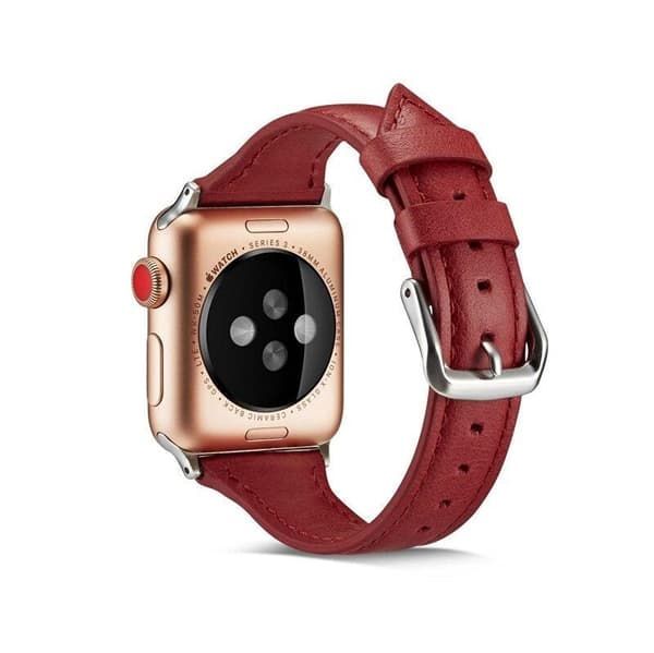 SKALO Smalt Læderarmbånd Apple Watch SE 40mm