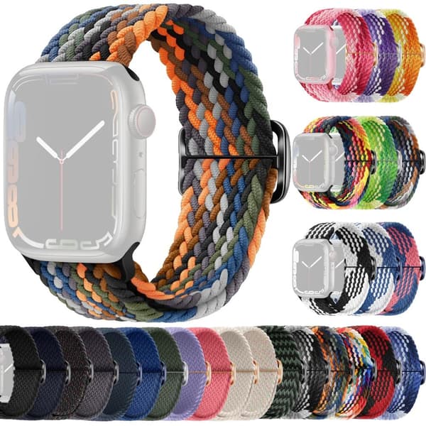 SKALO Flätat tygarmband Apple Watch SE 40mm