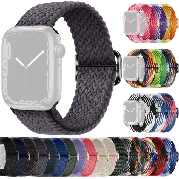 SKALO Flätat tygarmband Apple Watch SE 40mm