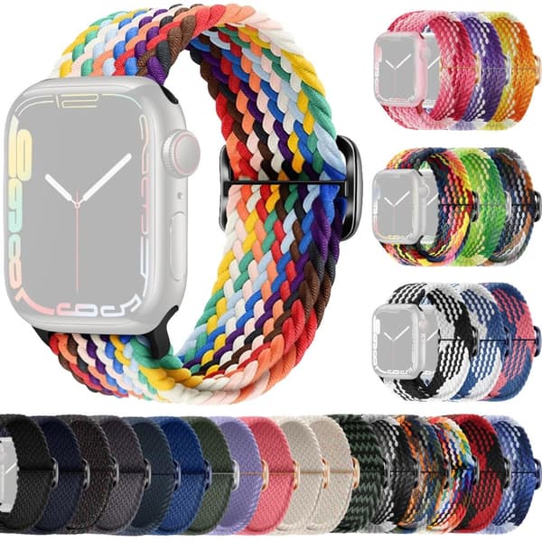 SKALO Flätat tygarmband Apple Watch SE 40mm