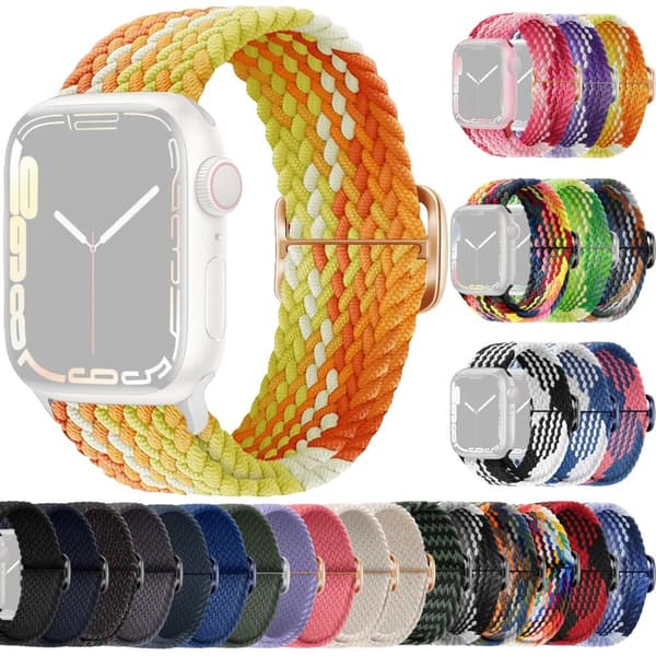 SKALO Flätat tygarmband Apple Watch SE 40mm