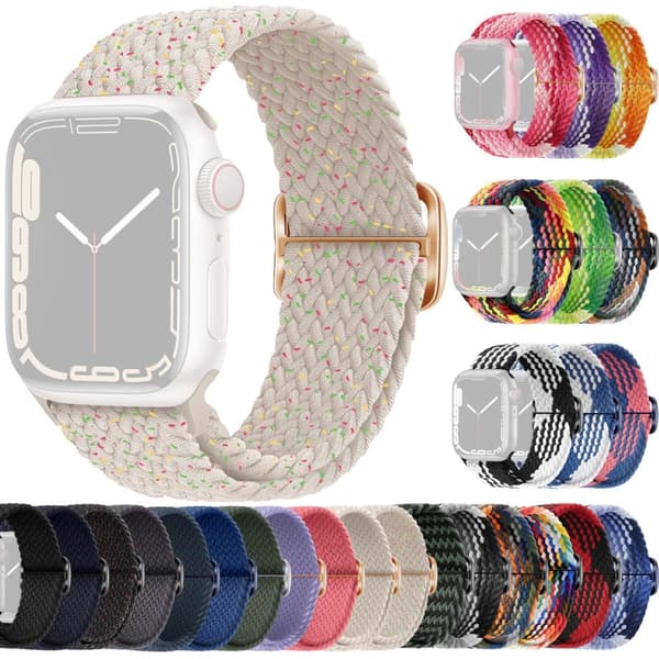 SKALO Flätat tygarmband Apple Watch SE 40mm