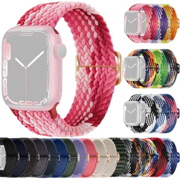 SKALO Flätat tygarmband Apple Watch SE 40mm
