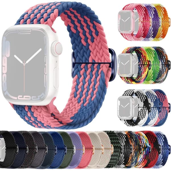 SKALO Flätat tygarmband Apple Watch SE 40mm