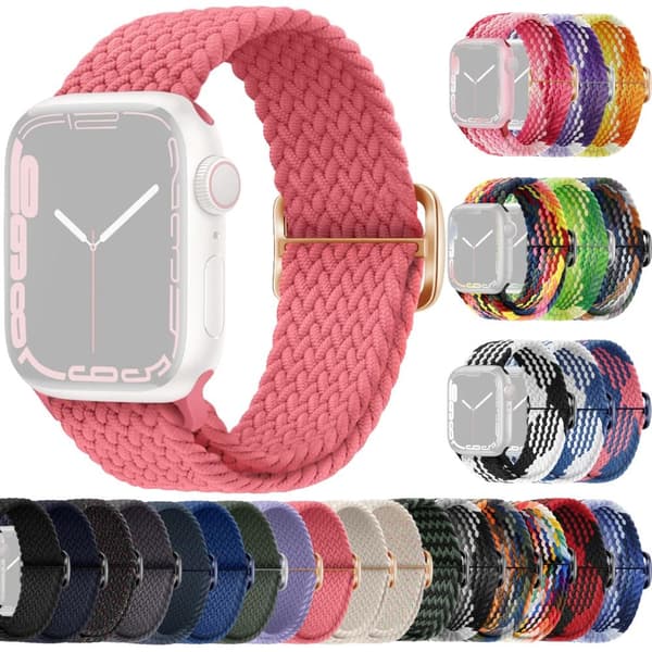 SKALO Flätat tygarmband Apple Watch SE 40mm
