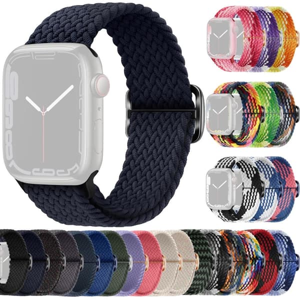 SKALO Punottu -ranneke Apple Watch Series 4-6 40mm