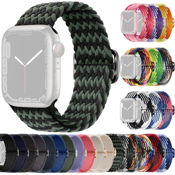 SKALO Punottu -ranneke Apple Watch Series 4-6 40mm