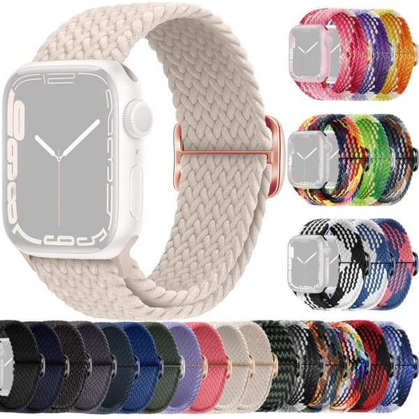 SKALO Punottu -ranneke Apple Watch Series 4-6 40mm