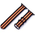 Miniatyrbillede 5 af 6: SKALO Nato-armbånd Nylon Apple Watch Series 7-9 41mm