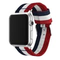 Miniatyrbillede 1 af 3: SKALO Nato-rem Metalspænde Apple Watch Series 4-6 44mm - Rød-Hvid-Blå