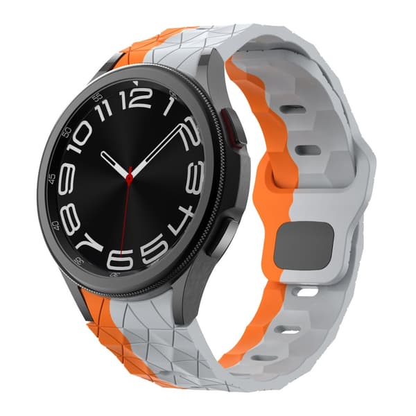 INF Sportigt silikonarmband för Samsung Galaxy Watch6/5/4 - Grå Orange 0