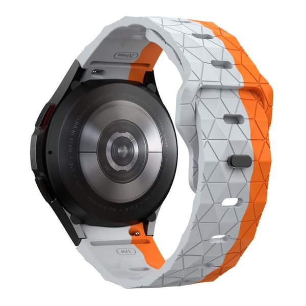 INF Sportigt silikonarmband för Samsung Galaxy Watch6/5/4 - Grå Orange 0