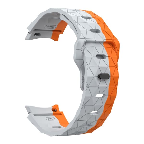 INF Sportigt silikonarmband för Samsung Galaxy Watch6/5/4 - Grå Orange 0
