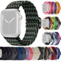 Miniatyrbild 2 av 2: SKALO Flätat tygarmband Apple Watch Series 4-6 44mm