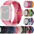 Miniatyrbild 2 av 2: SKALO Flätat tygarmband Apple Watch Series 4-6 44mm